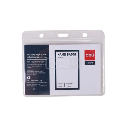 DELI-დელი ბეიჯი ჰორიზონტალური 95*68მმ 1*10ც No.5756A